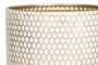 DKD Home Decor Macetero Glam Dorado Blanco Metal 36 x 81.5 x 36 cm Set de 2