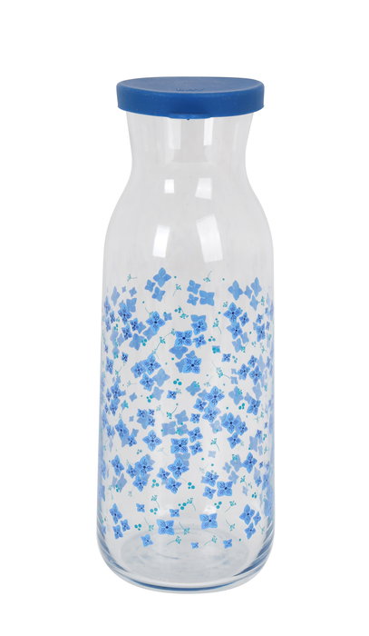 LAV Botella/Decant 1.2L con Tapón Flor ø7x9x26 cm (12 Unidades)