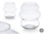 GIFTDECOR Jarrón de Cristal Cloud 25cm Transparente
