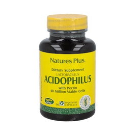 NATURES PLUS Acidophilus 90 Cápsulas Probióticos Digestivos Vegetarianos