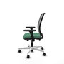 PIQUERAS Y CRESPO Silla de oficina Haches con mecanismo Sincro/Traslack Verde esmeralda