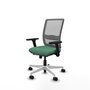 PIQUERAS Y CRESPO Silla de oficina Haches con mecanismo Sincro/Traslack Verde esmeralda