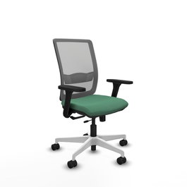 PIQUERAS Y CRESPO Silla de oficina Haches con mecanismo Sincro/Traslack Verde esmeralda