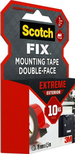 Scotch Cinta de montaje doble cara Extreme 1,5 m x 19 mm