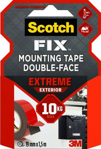 Scotch Cinta de montaje doble cara Extreme 1,5 m x 19 mm