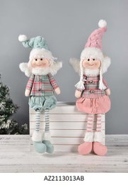 DKD Home Decor Surtido de 2 Figuras de Ángel en Poliéster