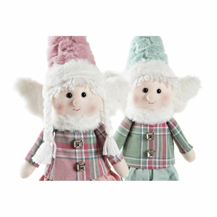 DKD Home Decor Surtido de 2 Figuras de Ángel en Poliéster