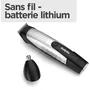 Babyliss Recortadora de Barba P1358E - Cuchilla de Acero Inoxidable, Resistente al Agua, Funciona con Pilas