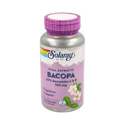SOLARAY Bacopa 100 mg, 60 cápsulas vegetales