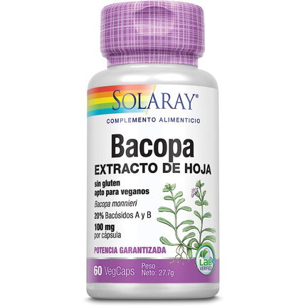 SOLARAY Bacopa 100mg 60 cápsulas vegetales