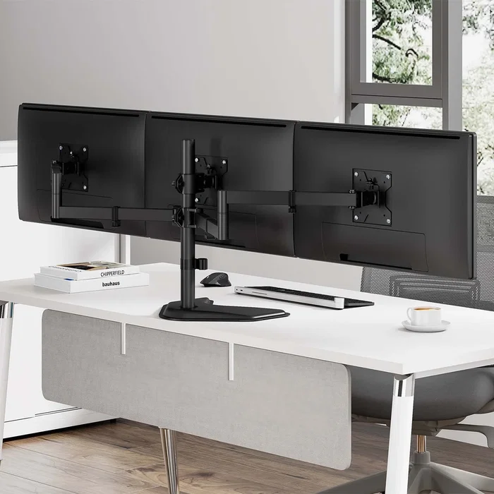 AISENS Soporte de Mesa para 3 Monitores DT27TSR-287, 13-27 pulgadas