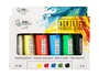 Liderpapel Pintura Acrílica Caja de 6 Tubos de 75 ml Colores Básicos