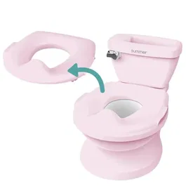 Ingenuity ING0012914171370 Mini inodoro para niñas con reductor de inodoro infantil incluido y descarga musical