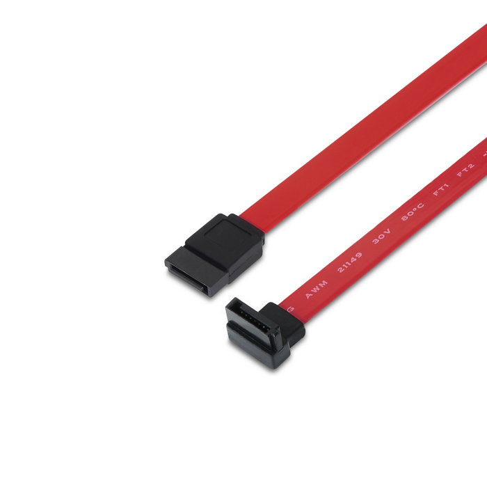 Aisens Cable SATA III Datos 6G Acodado Rojo 0,5m A130-0155