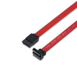 Aisens Cable SATA III 6Gbps 0,5m Acodado Rojo/Negro A130-0155