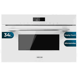 Cecotec Bolero Hexa MW703810 Glass White Microondas integrable con grill de 34 L