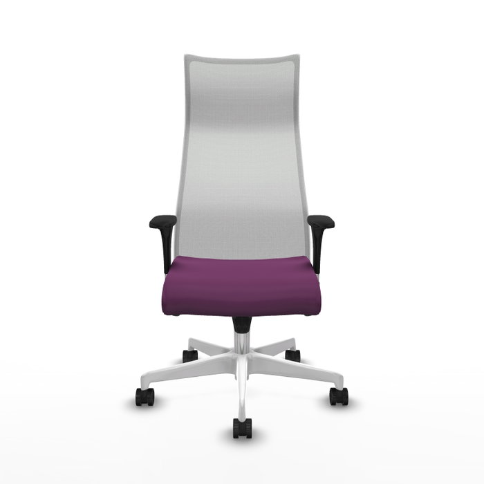 PIQUERAS Y CRESPO Sillón Albacete Morado y Blanco con Mecanismo Sincro