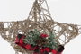 DKD Home Decor Estrella LED de Ratán 30x5x30 Dorado Natural