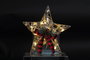 DKD Home Decor Estrella LED de Ratán 30x5x30 Dorado Natural