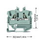 WAGO 2052-1201, 5,2 mm, 36,5 mm, 100 unidades