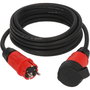Brennenstuhl Cable de extensión profesional de 5 m, negro