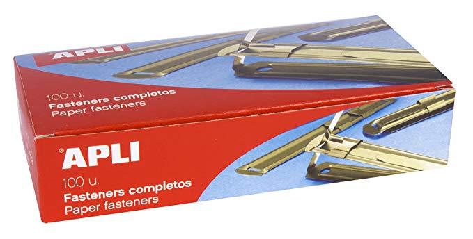 Apli Fasteners Metálicos Completo Dorado - 100Ud- Apli Fasteners Metálicos Completo Dorado - 100Ud-