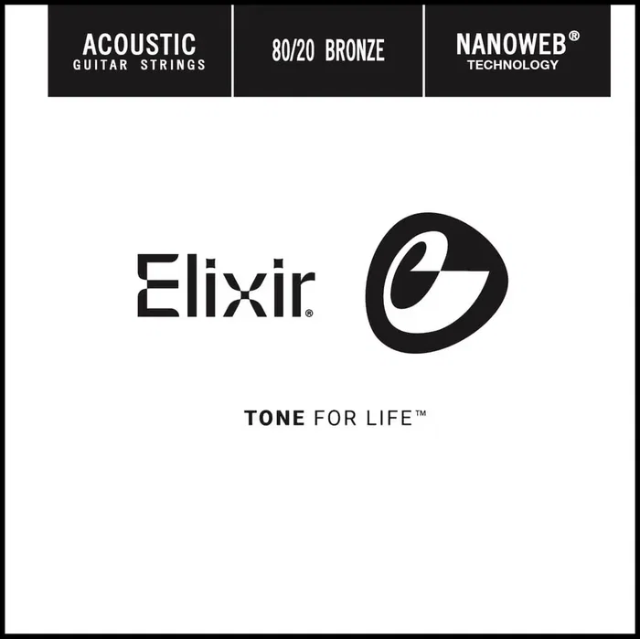 Elixir C.INDIVIDUAL ACÚSTICA NANOWEB 80/20 BRONZE ENTORCHADA - 030 (Set de 4) Elixir C.INDIVIDUAL ACÚSTICA NANOWEB 80/20 BRONZE ENTORCHADA - 030 (Set de 4)