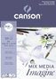 Canson Bloc de dibujo multitécnicas Imagine A5 50 hojas 200 g/m²