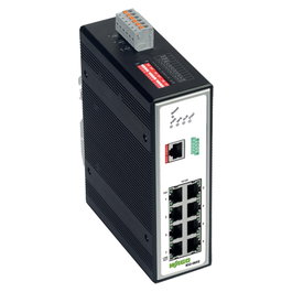 WAGO 852-602 Switch Industrial Gestionado 8 Puertos 100Base-TX PROFINET Negro