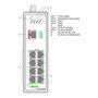 WAGO 852-602 Switch Industrial Gestionado 8 Puertos 100Base-TX PROFINET Negro