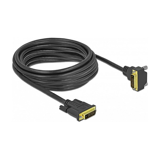 DeLOCK Cable DVI-D a DVI-D 24+1 Angulado 5 m DeLOCK Cable DVI-D a DVI-D 24+1 Angulado 5 m