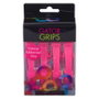 Framar Pinzas de Goma Rosa para Cabello, 4 Unidades