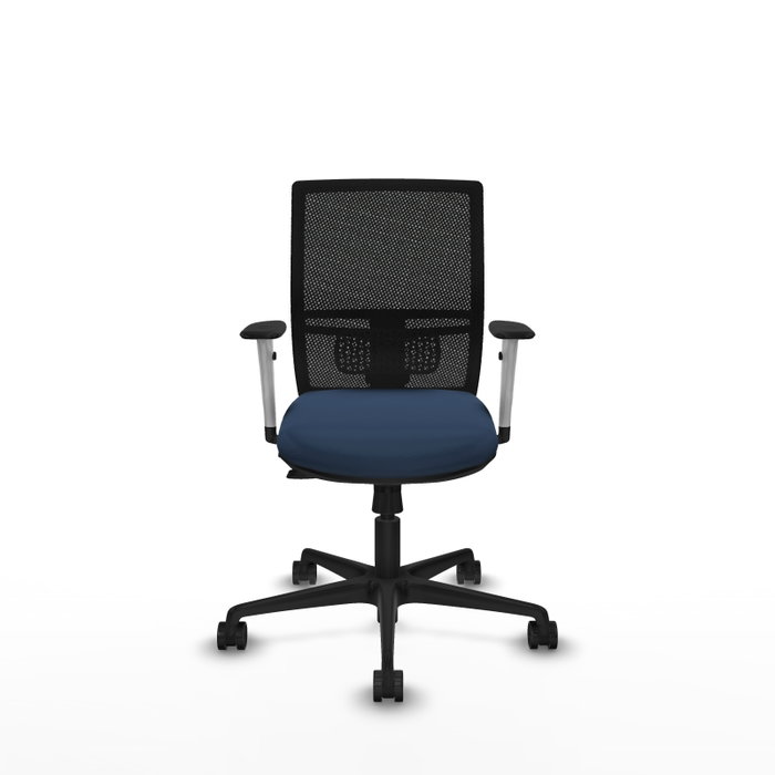 PIQUERAS Y CRESPO Silla de oficina Yunquera con mecanismo Sincro/Traslack, Azul marino y Negro PIQUERAS Y CRESPO Silla de oficina Yunquera con mecanismo Sincro/Traslack, Azul marino y Negro