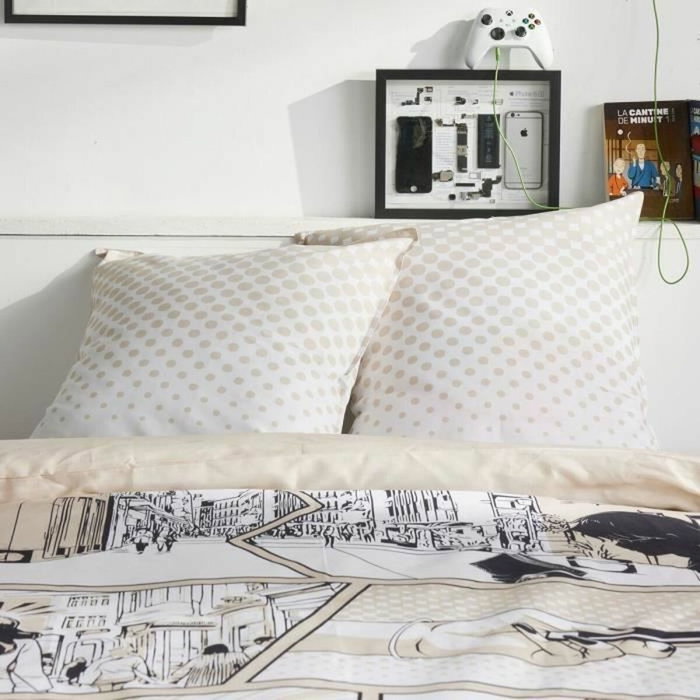 Today Juego de cama JAVA 2 personas 240x220 cm Beige Estampado manga