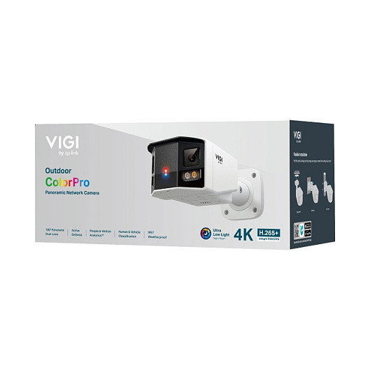 TP-Link VIGI S385DPS Cámara de seguridad IP 8MP Exterior ColorPro Panoramic Balas