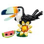 LEGO Creator 3 en 1 Fauna Salvaje: Tucán Tropical 31173 - Set de Construcción de Tucán, Mariposa y Pez Tropical en Español +7 años
