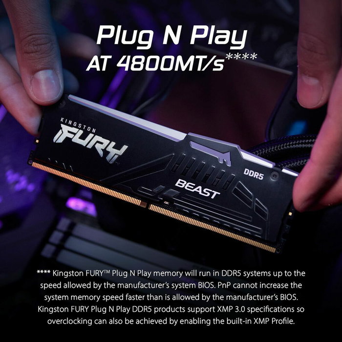 Kingston FURY Beast RGB DDR5 32 GB (2 x 16 GB) 6000 MT/s CL30