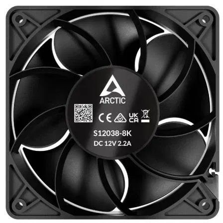 Arctic S12038-8K Ventilador de Servidor 12cm, 8000 RPM, 370 m³/h, Doble Rodamiento de Bolas, 120mm Arctic S12038-8K Ventilador de Servidor 12cm, 8000 RPM, 370 m³/h, Doble Rodamiento de Bolas, 120mm