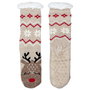 Sensly Calcetines Sherpa Animal con Suela Antideslizante Colección Noel Talla 36/41