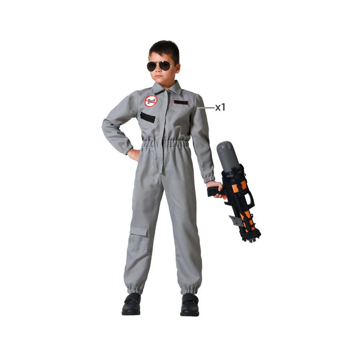 Atosa Disfraz Exterminador Cazador Fantasma para Niño, Gris, 3-4 Años Atosa Disfraz Exterminador Cazador Fantasma para Niño, Gris, 3-4 Años