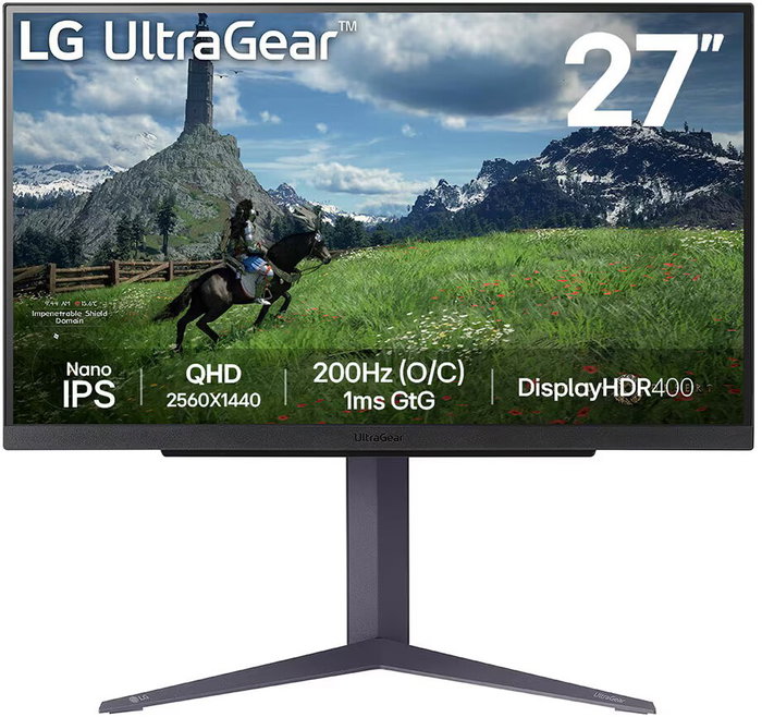 LG UltraGear 27GS85Q-B 27 Pulgadas QHD Nano IPS 200Hz 1ms LG UltraGear 27GS85Q-B 27 Pulgadas QHD Nano IPS 200Hz 1ms
