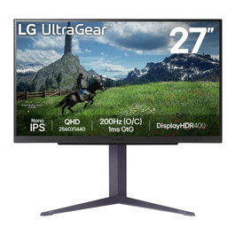 LG UltraGear Monitor Gaming 27GS85Q-B 27” QHD Nano IPS 180Hz 1ms HDR400