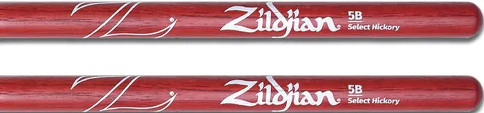 Zildjian Baquetas 5B Z Hickory Roja