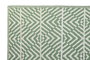 DKD Home Decor Alfombra Azul Verde Menta 180 x 120 x 1 cm (4 Unidades)