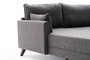Atelier Del Sofa Sofá Esquinero Izquierdo Antracita - Ancho 275cm, Alto 85cm, Profundo 81cm