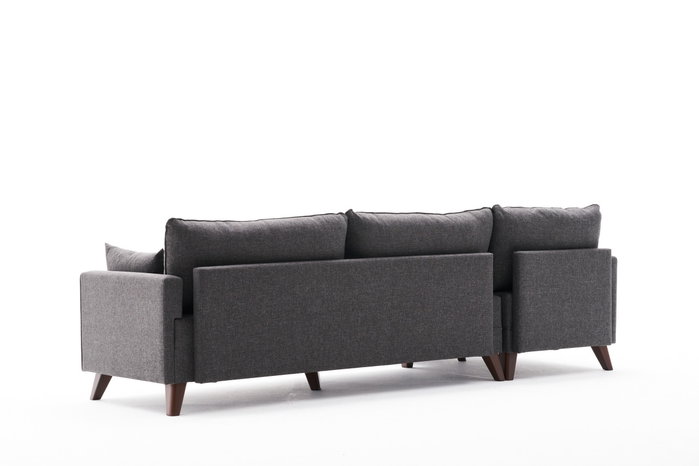 Atelier Del Sofa Sofá Esquinero Izquierdo Antracita - Ancho 275cm, Alto 85cm, Profundo 81cm