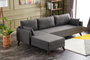 Atelier Del Sofa Sofá Esquinero Izquierdo Antracita - Ancho 275cm, Alto 85cm, Profundo 81cm