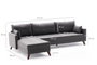 Atelier Del Sofa Sofá Esquinero Izquierdo Antracita - Ancho 275cm, Alto 85cm, Profundo 81cm