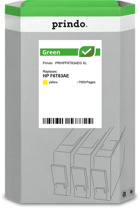 Prindo Green XL Cartucho de tinta amarillo compatible con HP 973X Prindo Green XL Cartucho de tinta amarillo compatible con HP 973X