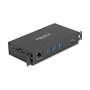 DeLOCK 64336 Hub de Interfaz USB 3.2 Gen 1 con RJ45 Gigabit LAN PoE++ y 3 Puertos USB Type-A